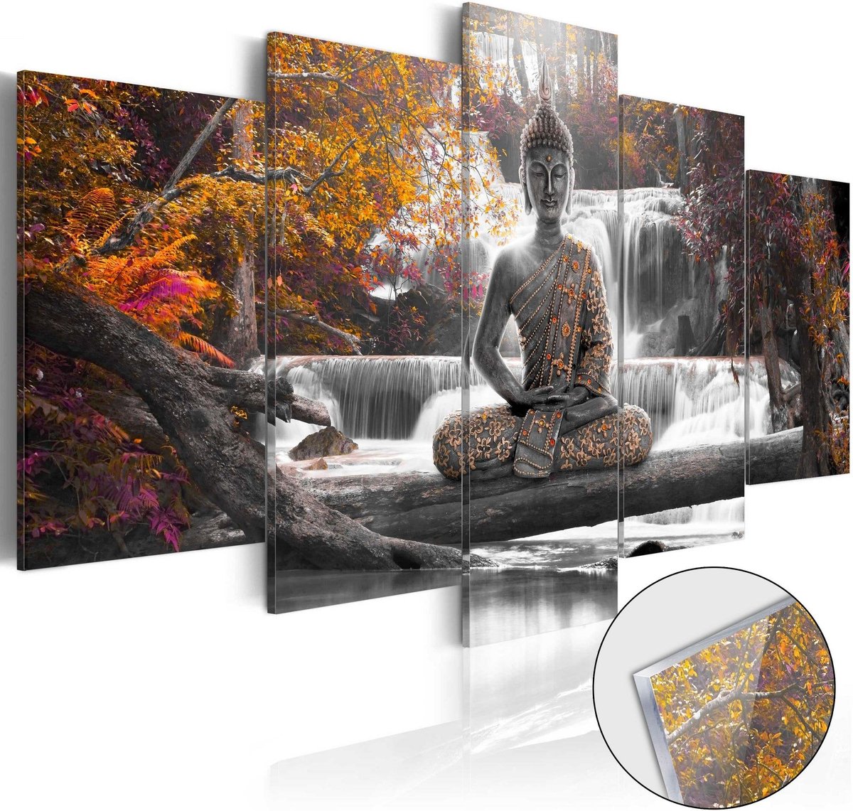 Afbeelding op acrylglas - Autumnal Buddha [Glass]